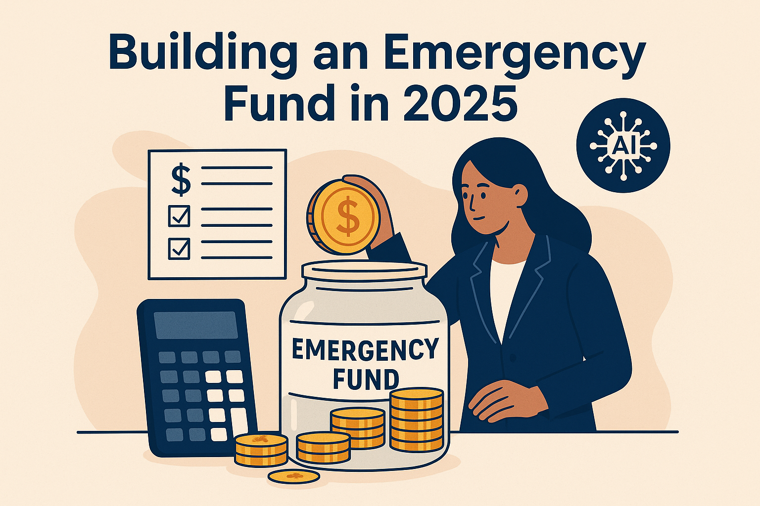 Inflation is cooling, but the pressure on American households remains. Learn how to build an emergency fund in 2025 using smart strategies, high-yield accounts, and AI-powered tools to stay financially secure.